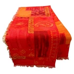 Manual Paisley Patchwork Throw Blanket Pink Orange 50X60 Tapestry Woven New. Fixed Price $39.00.