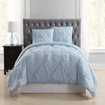 Truly Soft Pleated Duvet Set Light Blue Polyester 3-PIECE King Solid. Fixed Price $102.42.