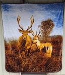 Deer Buck Tree Sky Nature Animal Queen Size Blanket Bedspread. Fixed Price $58.14.