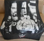 New Wwe Stars Fleece Throw Gift Blanket Smackdown Roman Reigns Cena Ambrose Nip. Fixed Price $31.78.