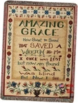 Manual 50 X 60-INCH Tapestry Throw With Fringe, Amazing Grace. Fixed Price $71.16.