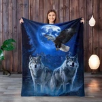 Wolf Throw Cool Decorative Blankets For Sofa Couch Bed Gift F.... Fixed Price $30.74.