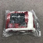 Eddie Bauer Home Red 50X60 Sherpa Throw Blanket Fair Isle Holiday Winter New. Fixed Price $23.74.