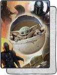 Star Wars Blanket The Mandalorian Longest Journey Silk Touch Throw 60" X 80". Fixed Price $33.24.