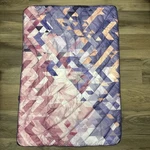 Rumpl Junior Original Puffy Blanket Rose Pink Geometric Mini 28X40 No Sack. Fixed Price $39.88.