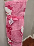New Hello Kitty Og Pink Bow Blanket Throw 50"X70" Nwt Original Faux Fur. Fixed Price $49.99.