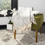 Safavieh Jacqui Metallic Throw Blanket Grey / Silver. Fixed Price $65.93.