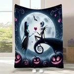 Jack And Sally True Love Never Dies Nightmare Couple Halloween Blanket. Fixed Price $65.70.