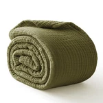 Kozyhvn 100% Cotton Muslin Blanket X THROW(50" 60"), 06 - Olive Green. Fixed Price $35.10.