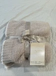Barefoot Dreams Cozy Chic Contrast Tip Blanket, Beige, 45 X 60. Fixed Price $129.99.