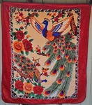 Peacock Bird Rose Flower Colorful Queen Size Blanket Bedspread. Fixed Price $55.59.