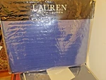 Ralph Lauren Texture King Bed Blanket "indigo Blu" New. Fixed Price $199.99.
