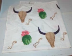 Hiend Accents Tea Towel Western Skull Cactus 100% Cotton 28" X New No Tags. Fixed Price $19.09.