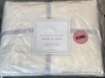 Tessitura Toscana Telerie Firenze Italy 3PC King Duvet Cover Set 600TC Sateen. Fixed Price $339.96.