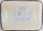 Cream Ivory Blanket Collection Quality Design Quilted Throw 50 X 60 Inch. Fixed Price $37.95.