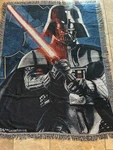 The Northwest Company Star Wars Woven Tapestry Throw Blanket Darth Vader. Fixed Price $34.99.