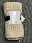Signature Design By Ashley Mendez Farmhouse Ribbed Throw Blanket, 50 X 60 Inches. Fixed Price $35.00.