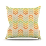 Kess Inhouse Skye Zambrana "infinity" Tan Chevron Outdoor Throw Pillow, 16 By. Fixed Price $24.99.