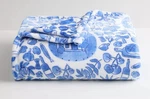 The Big One Blue Inky Italian Doodles Print Plush Fleece Throw Blanket 5X6 Feet. Fixed Price $34.99.