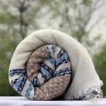 Cashmere Blanket "sahara" - Handcrafted From Nepal, Cuddle Throw, Plaid, Travel. Fixed Price $205.00.
