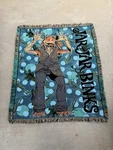 Vintage 90 The Northwest Company Star Wars Jar Binks Tapestry Blanket. Fixed Price $70.00.