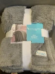 Koolaburra By Ugg Shae Soft Sparkle Faux Fur Sherpa Throw Blanket-gray New. Fixed Price $40.00.