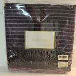 Colin Cowie Deep Amethyst Purple 50" X 60" Ombre Stripe Throw Fringe Blanket New. Fixed Price $11.35.