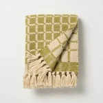 Grid Throw Blanket Green - Hearth & Hand With Magnolia. Fixed Price $19.99.
