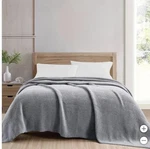 Jennifer Adams Blanket Gray Grey Marshmallow Lightweight Easy Care 450 Gsm. Fixed Price $119.99.