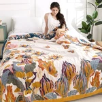 Shesyuki Boho Cotton Throw Blanket 60X80 - Soft Floral Rustic Bed Quilt. Fixed Price $38.63.