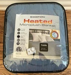 Biddeford Blankets Heated Microplush Twin Blue Auto Shutoff Free Ship. Fixed Price $62.95.