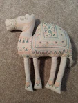 Camel Plush Embroidered Pillowfort Decor New Nursery White Teal & Coral. Fixed Price $22.00.