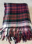 Lochcarron Of Scotland 100% New Wool Red Tartan Plaid Blanket Throw 56" X 64. Fixed Price $98.00.