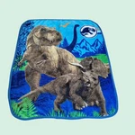Jurassic World Throw Plush Blanket Fleece Dinosaur T-rex Raptor Travel Lap. Fixed Price $11.58.
