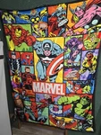 Marvel Comics Superhero Fleece Throw Blanket 60X 70 Inches. Fixed Price $25.00.
