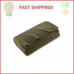 Olive Drab Green Warm Fire Retardant Blanket, 66" X 90" (80% Wool)-us Military. Fixed Price $35.11.