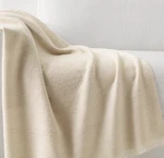 Restoration Hardware Nepalese Hand Spun Cashmere & Merino Throw Natural 96 X 80. Fixed Price $599.00.