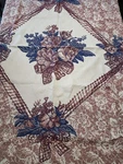 American Weavers Tapestry Throw Afghan Rose Bouquet 50"X60" Floral Fringe. Fixed Price $20.00.