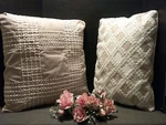 Signature Madison Park Bed Throw Pillows Cream/beige Textured Pattern Set Of 2. Fixed Price $29.95.