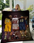 Jordan James Kobe Cartoon Inspirational Success Basketball Mink Touch Blanket. Fixed Price $58.99.