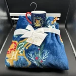 Harry Potter New York Exclusive Joyeux Noel Navy Coffee Mug & Plush Throw 50X70. Fixed Price $59.99.