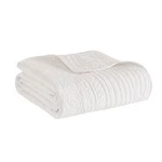 Madison Park Luxe Quilted Throw Blanket - Damask Stitching Design, Cotton. Fixed Price $48.99.