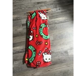 Sanrio Hello Kitty Red Christmas Throw Blanket, All-over Pattern, Holiday Theme. Fixed Price $15.00.