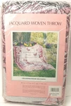 Jacquard Woven Double Layer 100% Virginia Acrylic Throw/ Afghan Large 46" 57". Fixed Price $35.00.