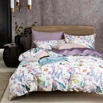 Vm Vougemarket Multi Color King Duvet Cover Set With Floral Bird Pattern,whit.... Fixed Price $101.79.