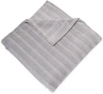 Serta Damask Stripe Plush Blanket Full/queen 90"X90" Gray. Fixed Price $44.95.