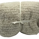 Pottery Barn Diamond Ridge Faux Fur Throw Blanket 60X80 Mushroom Plush. Fixed Price $119.99.