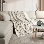 Life Comfort Ultimate Faux Fur Luxurious Reversing To Plush Throw 60"X 70" Cream. Fixed Price $31.50.