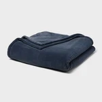 Full/queen Ultra Plush Blanket Blue - Threshold. Fixed Price $16.14.