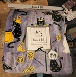 Halloween Vampire Kitty Cats Plush Throw Blanket Pickle & Dot 60X70. Fixed Price $45.99.